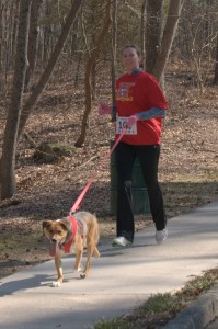 Runner with Dog