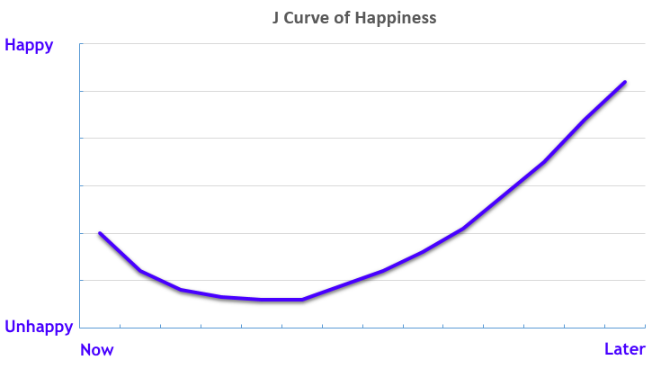 J Curve of Happiness
