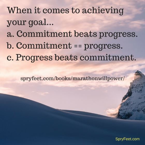 Commitment vs. Progress