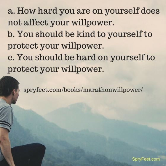 Being Hard on Yourself